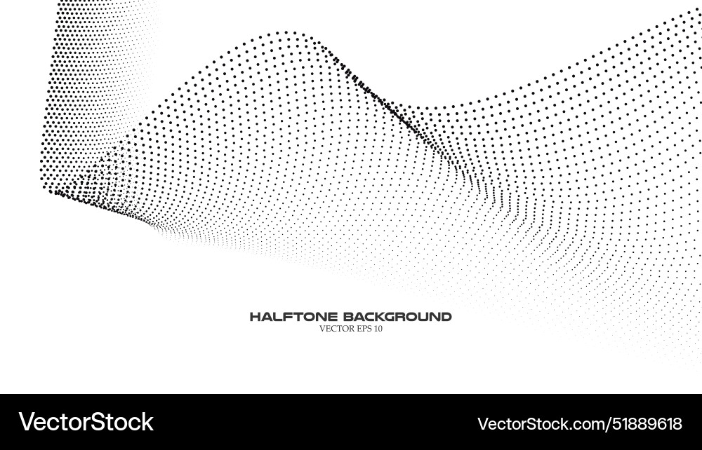 Halftone texture pattern background black Vector Image