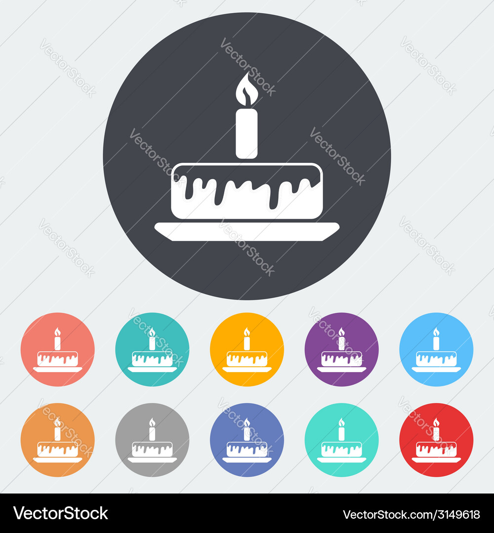Kuchen Icon Vektorbild
