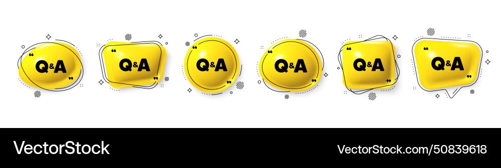 Questions and answers icon answer question sign vector image
