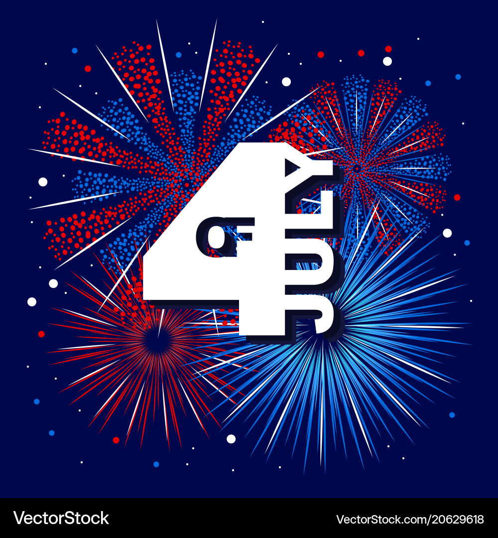 Urlaub Feuerwerk Unabhängigkeit Tag der Amerika Urlaub Feuerwerk Unabhängigkeit Tag der Amerika vektorbild