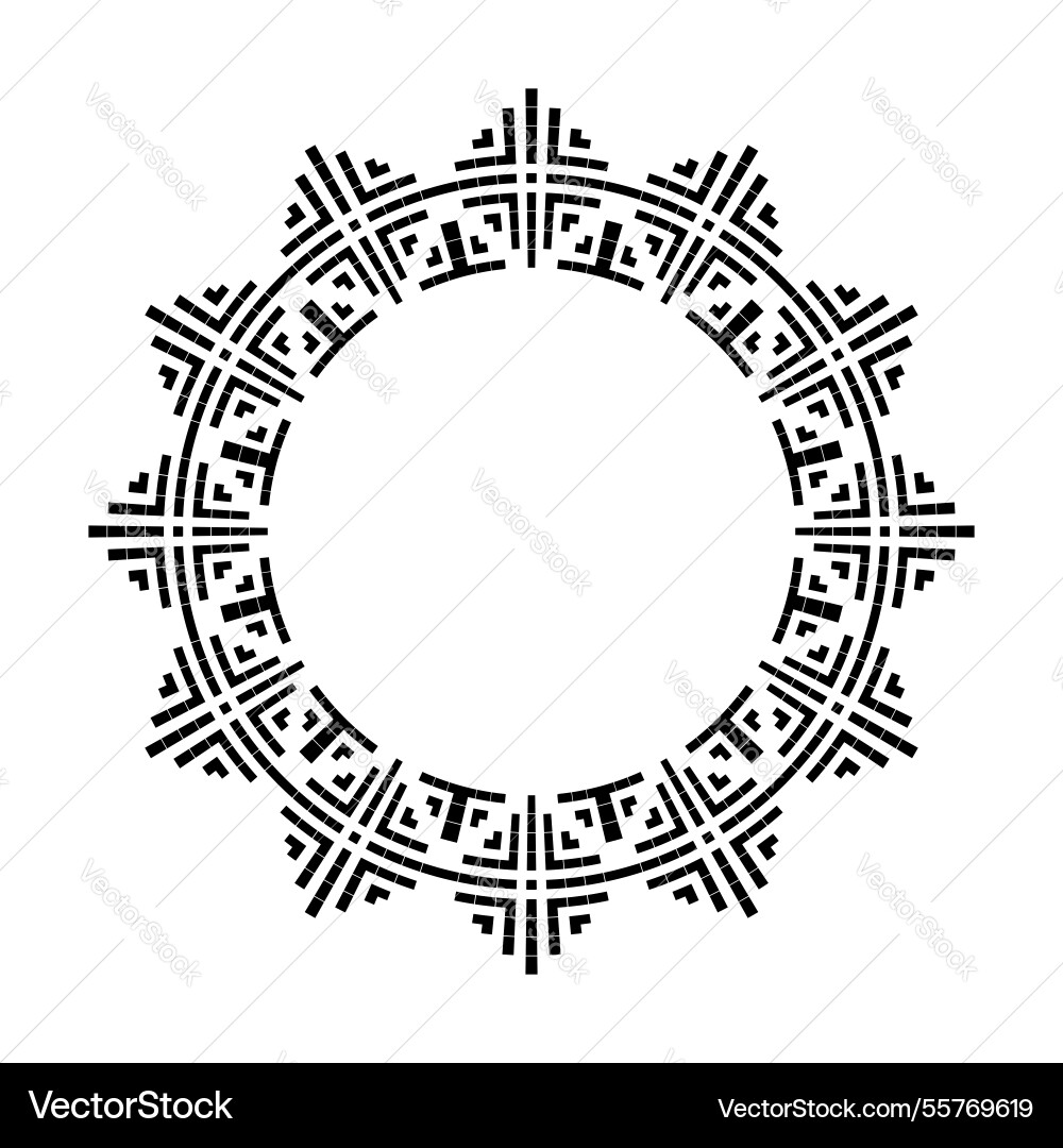 Circle pattern for decorative frame Circle pattern for decorative frame vector image