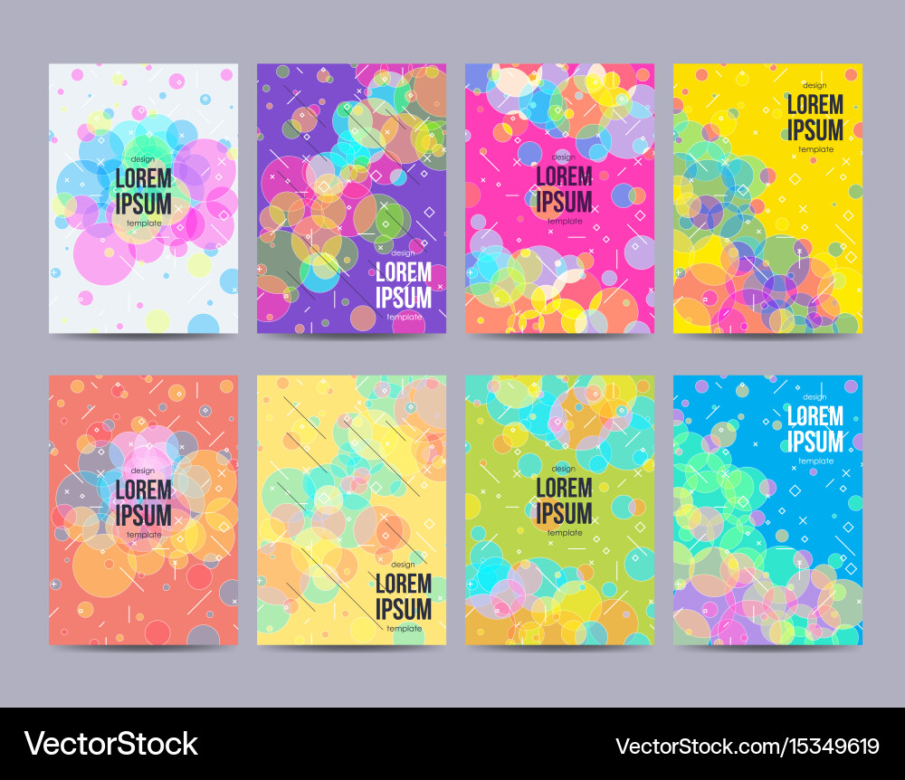 Design template with circles style use vector image