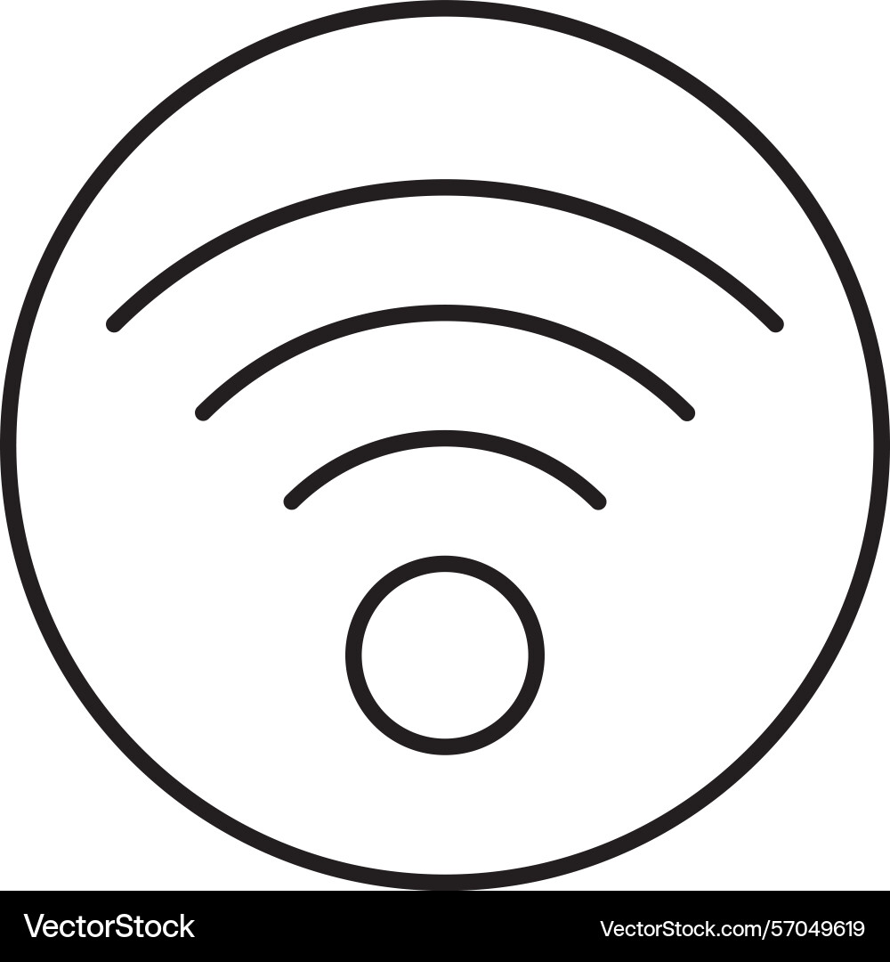 Internet connection line icon design Vector Image