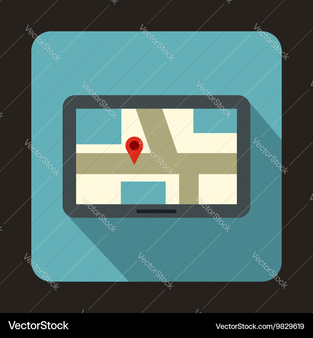 Navigation icon in flat style vector image