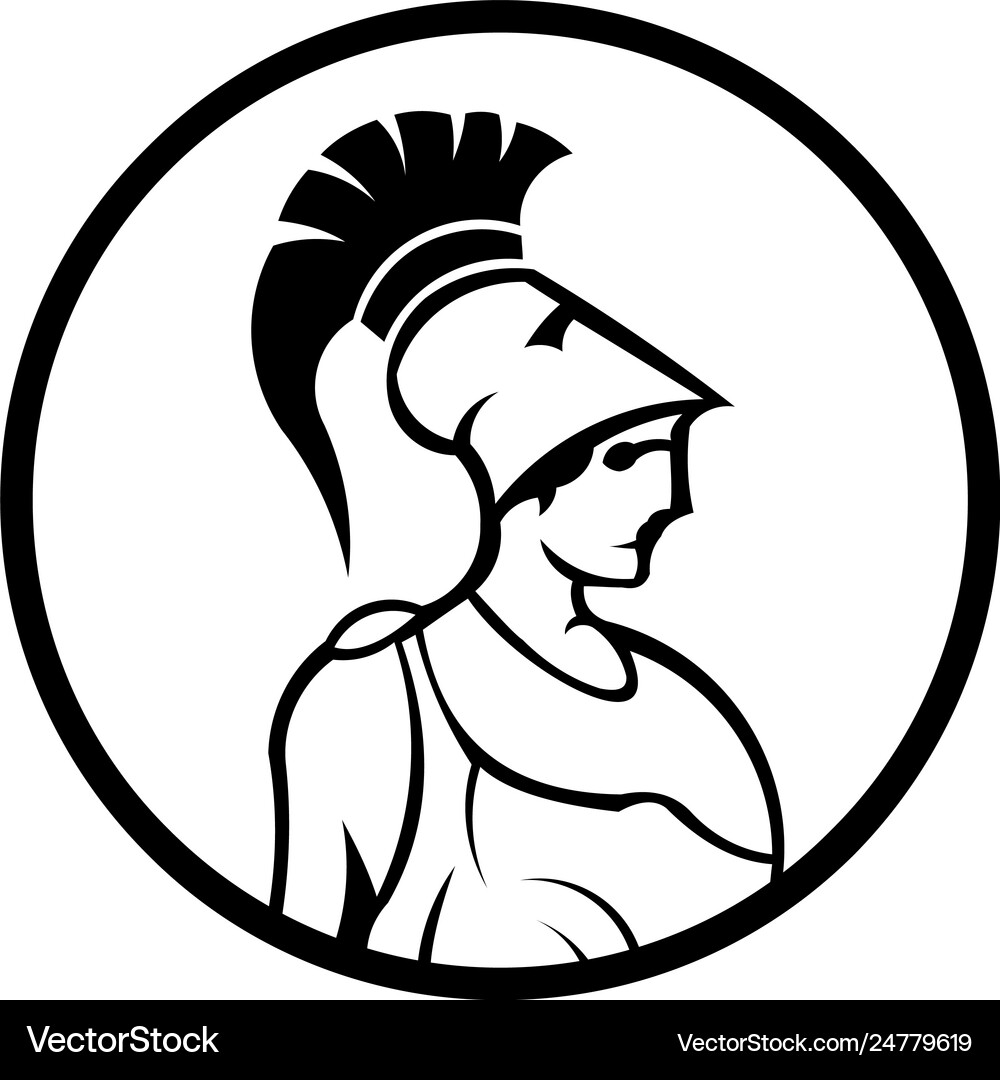 Woman female spartan – Royalty-Free Vector | VectorStock, image size:1000x1080