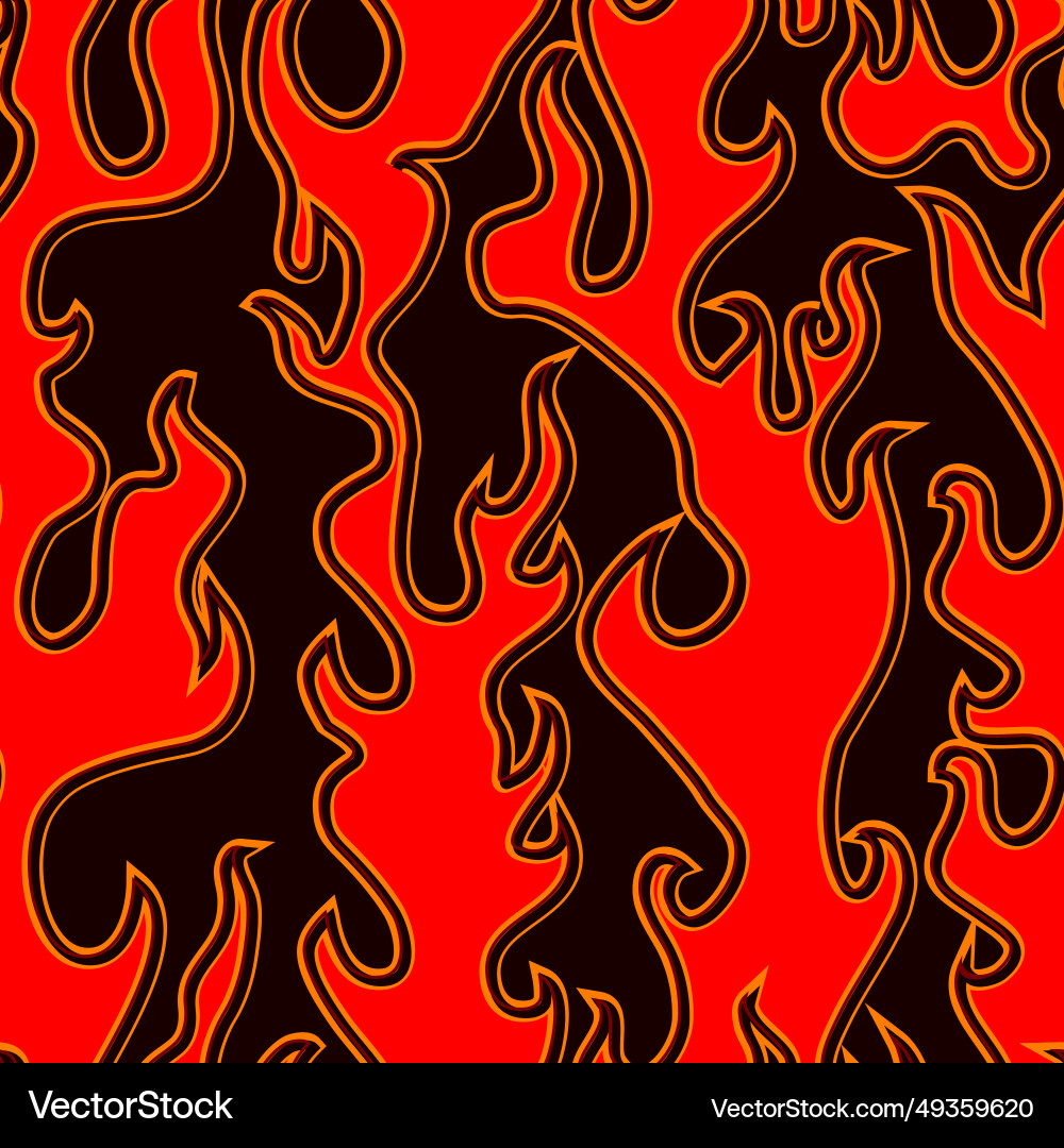Abstract Flame Pattern vector image
