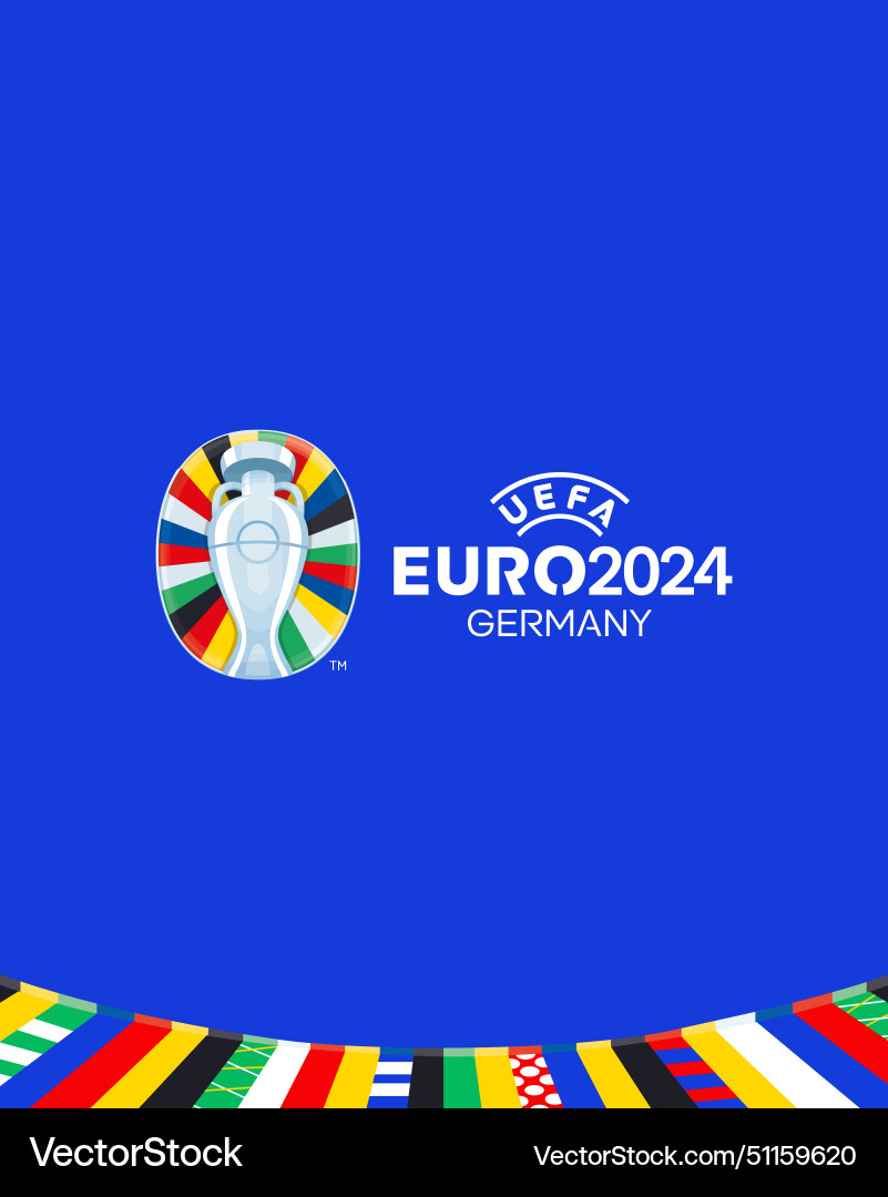Euro 2024 deutsch offizielles Symbol Logo Design Euro 2024 deutsch offizielles Symbol Logo Design Vektorbild