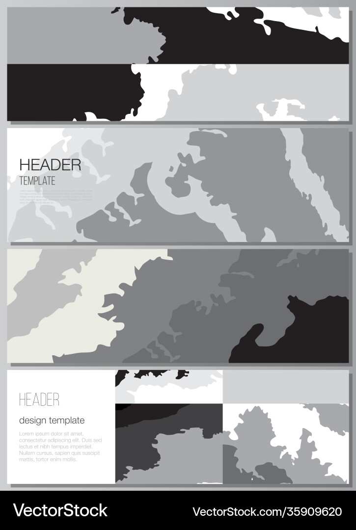 Layout headers banner design templates Vector Image
