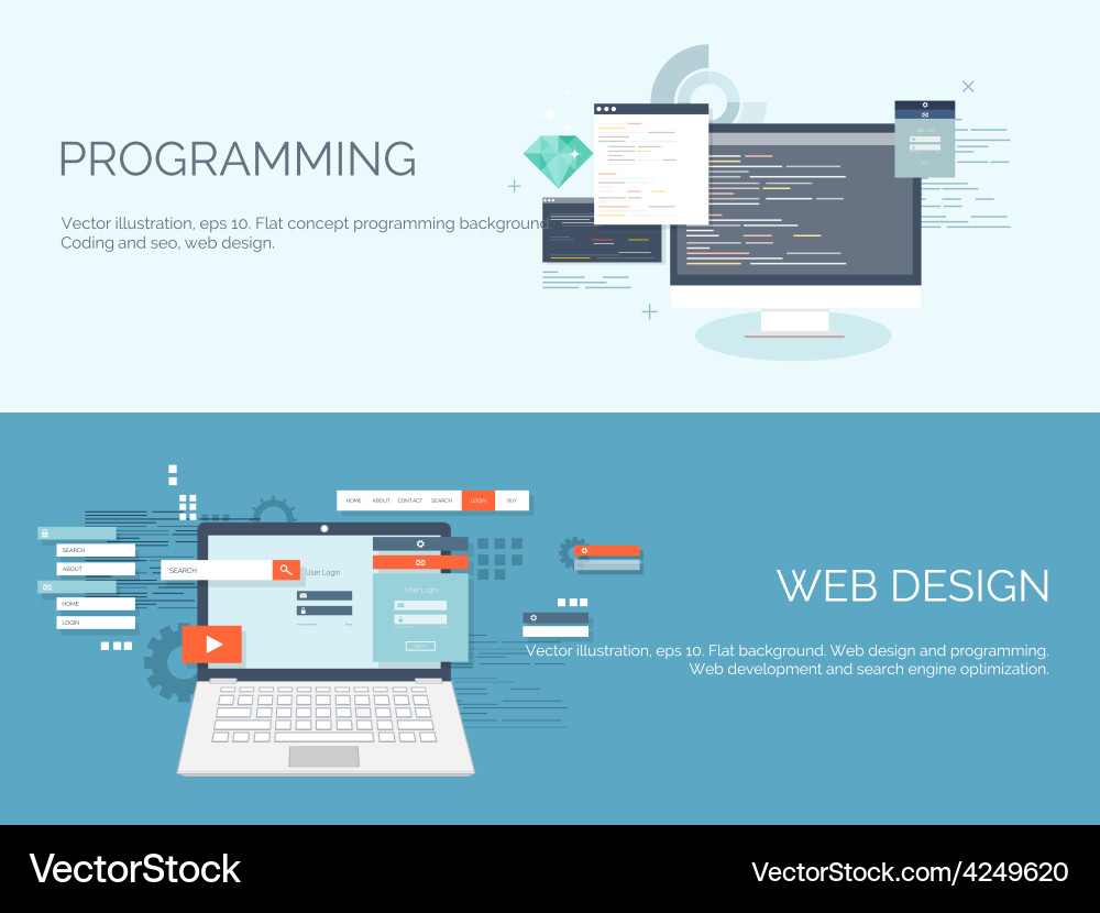 Modern Computing Background vector image