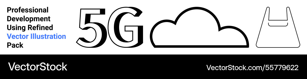 5g network cloud computing and digital storage 5g network cloud computing and digital storage vector image