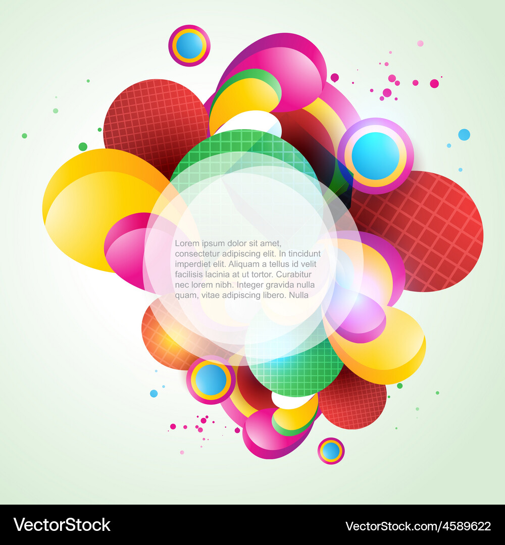 Abstract shape background with space for text Vector Image