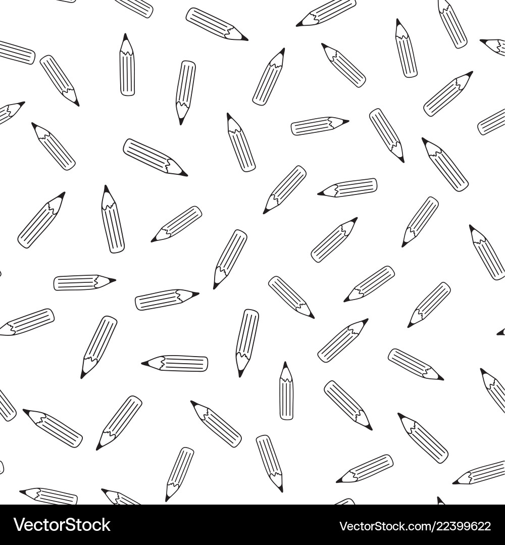 Pencil pattern Vector Image