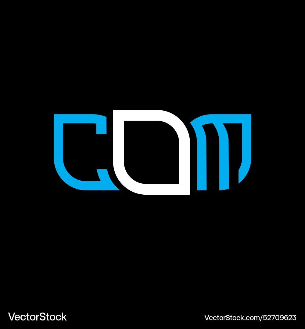 Com logo design simple and modern Vector Image