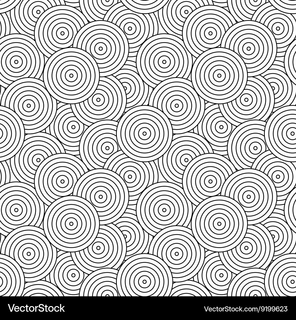 Geometric Circles Pattern vector image
