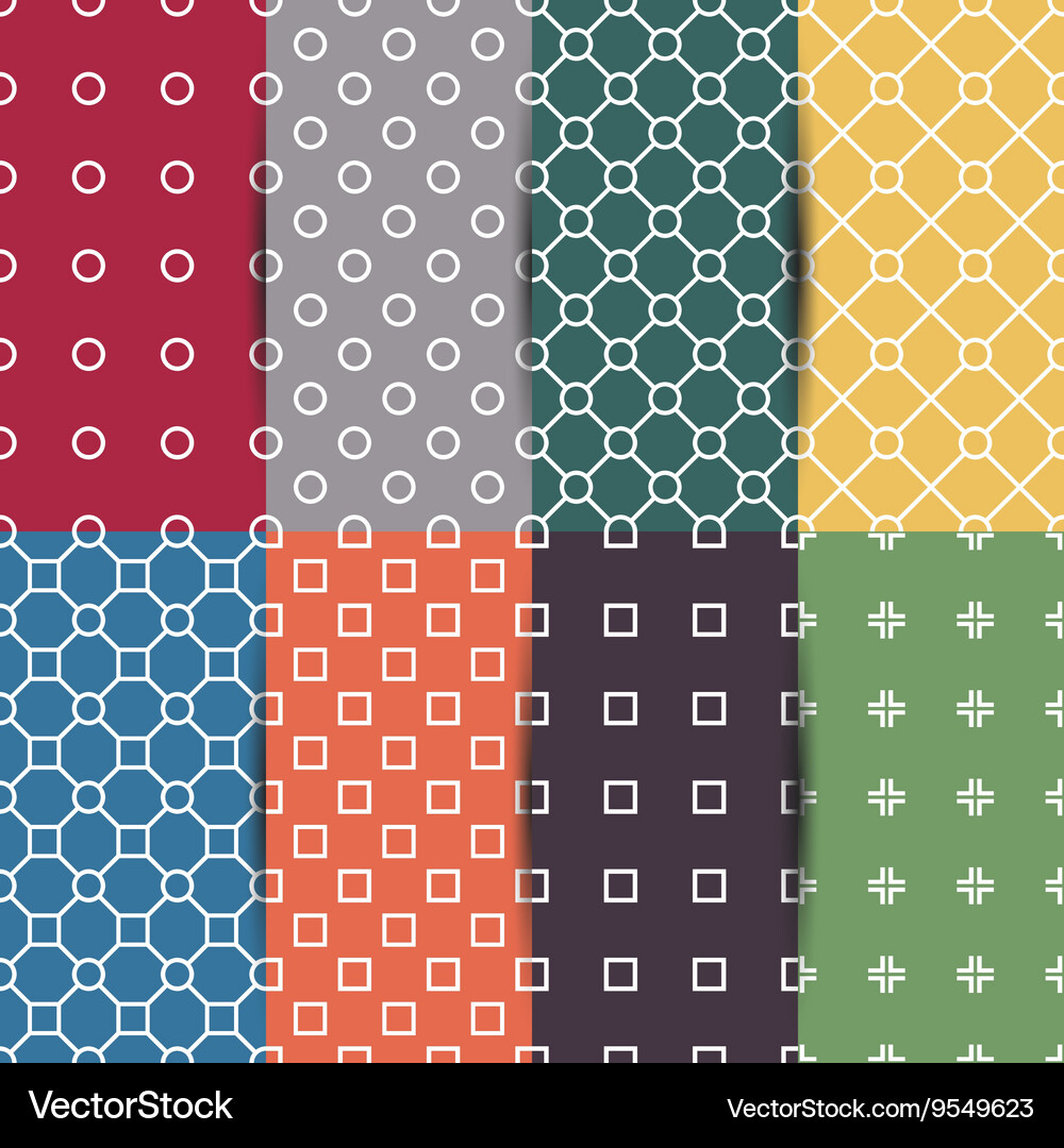 Set of seamless pattern Vector Image