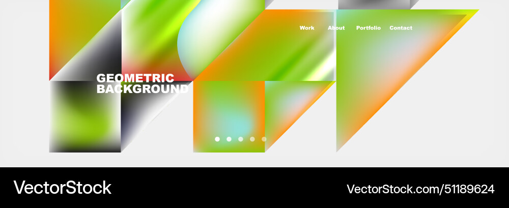 A geometric background with triangles squares A geometric background with triangles squares vector image