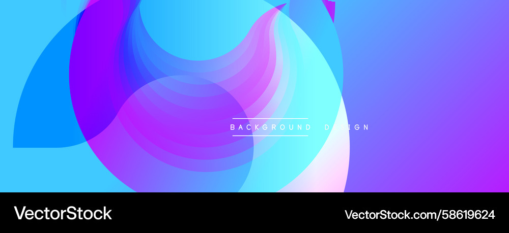 Abstract vibrant layers overlap creating fluid Abstract vibrant layers overlap creating fluid Vector Image