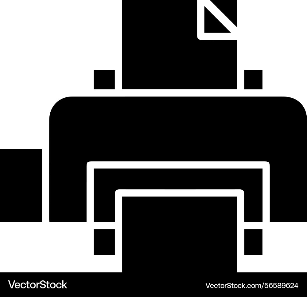 Computer printer icon symbol image Vector Image