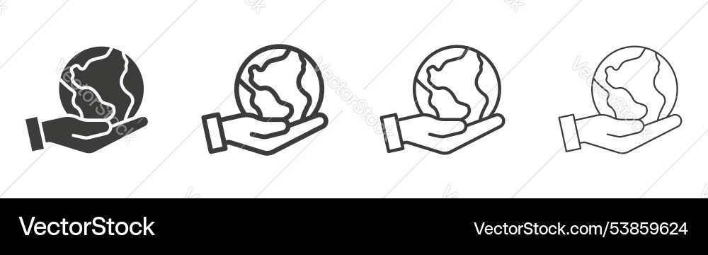 Environment icon set Royalty Free Vector Image