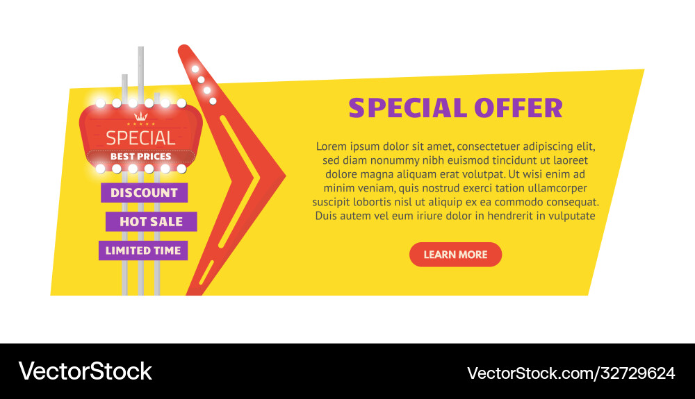 Special offer sign vector image