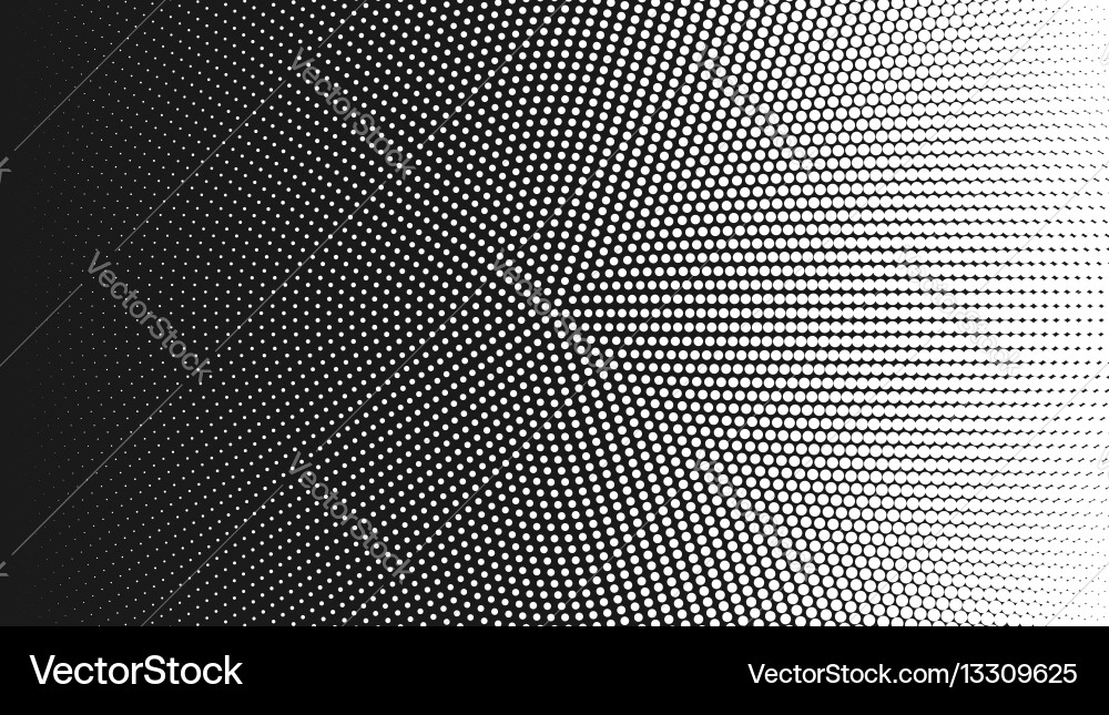Halftone pattern background round spot shapes vector image