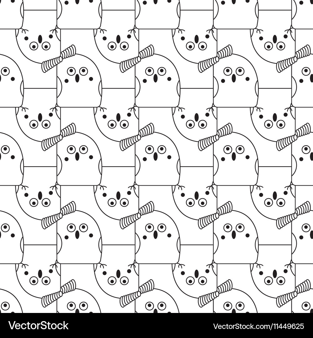 Seamless abstract bird pattern Vector Image
