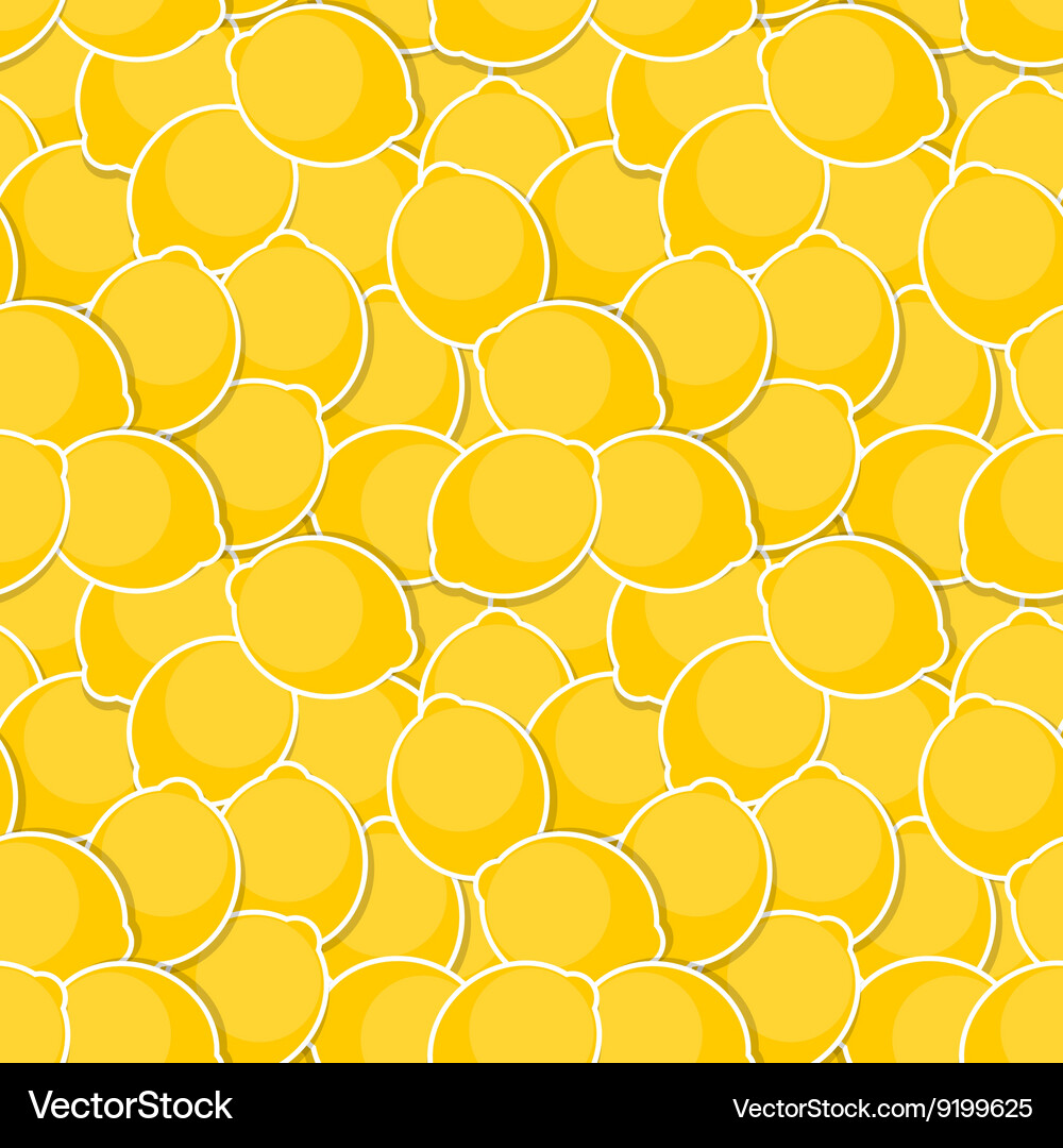Seamless pattern background from lemon Vector Image