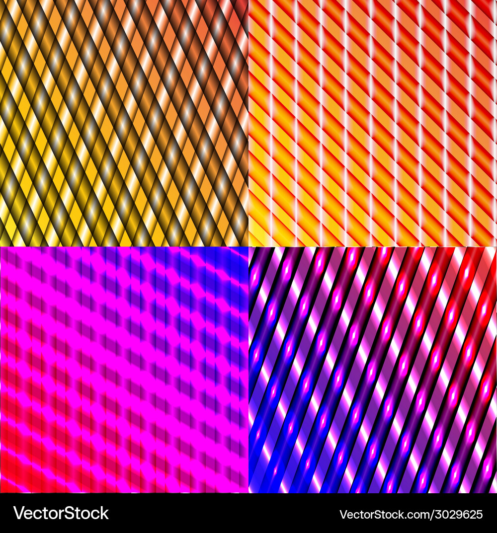 Set of dark abstract spectrum background lines Vector Image