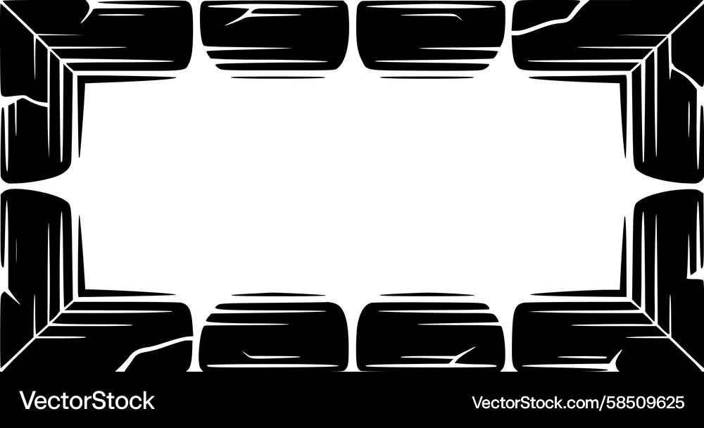 Wooden Linear Frame Pattern Vector Image