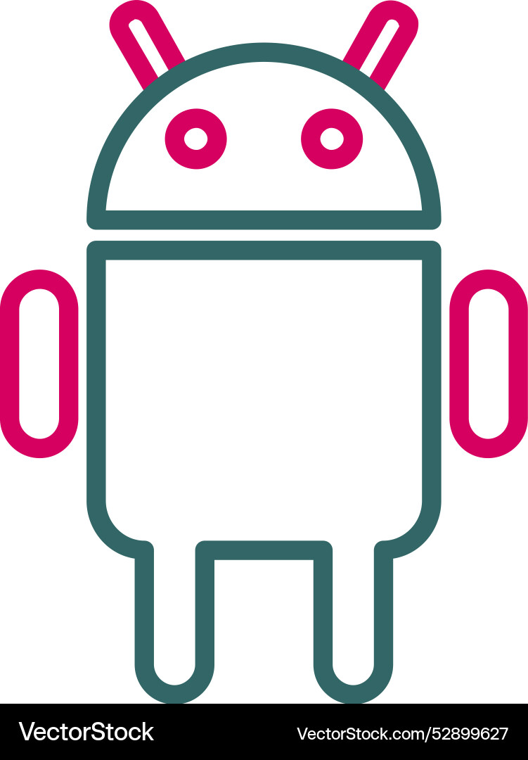 Android icon design Vector Image