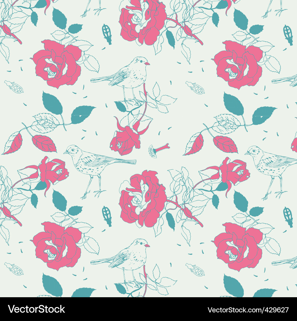 Floral background vector image