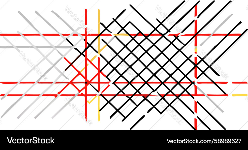 Intricate Criss-Cross Grid Pattern Vector Image