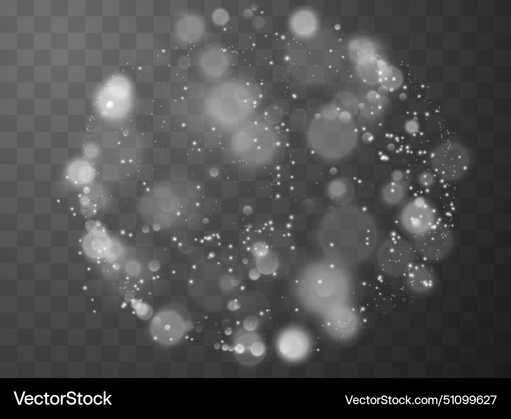 Light effect on isolated background magic casting Vector Image