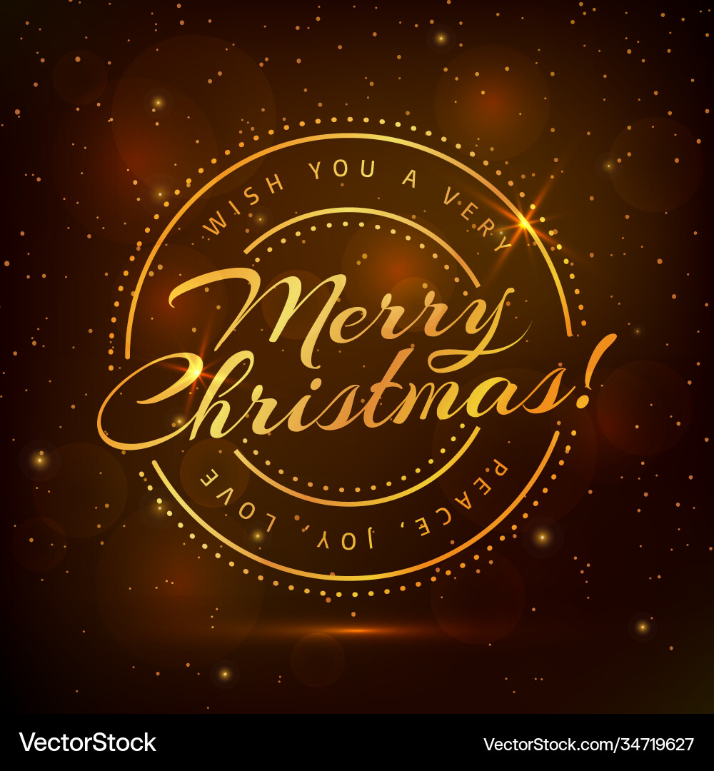 Merry christmas greeting card Merry christmas greeting card vector image