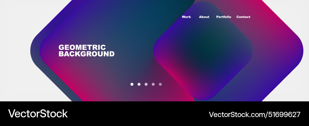 Square internet web page design template Square internet web page design template Vector Image
