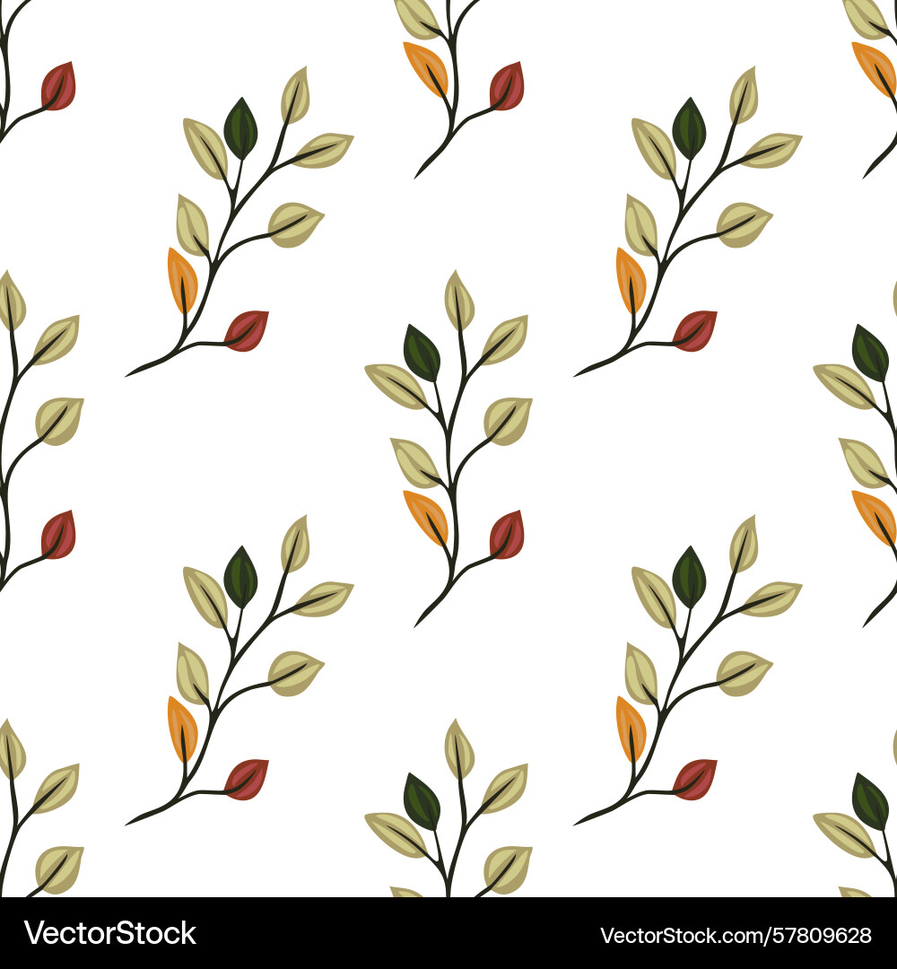 A seamless pattern featuring delicate branches A seamless pattern featuring delicate branches vector image