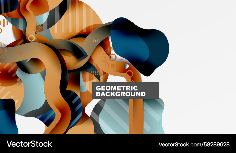 Dynamic Geometric Abstraction Vector Image