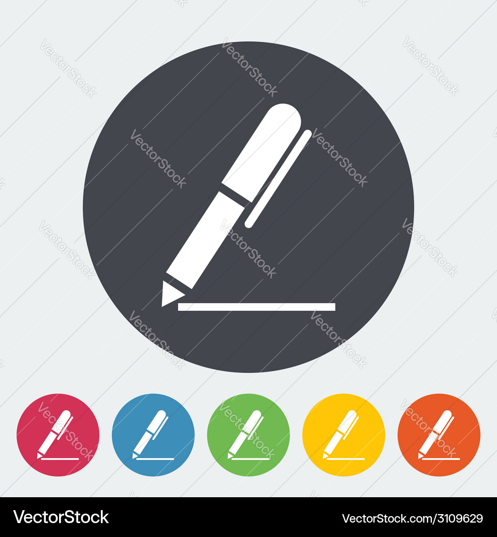 Notes single icon Vector Image