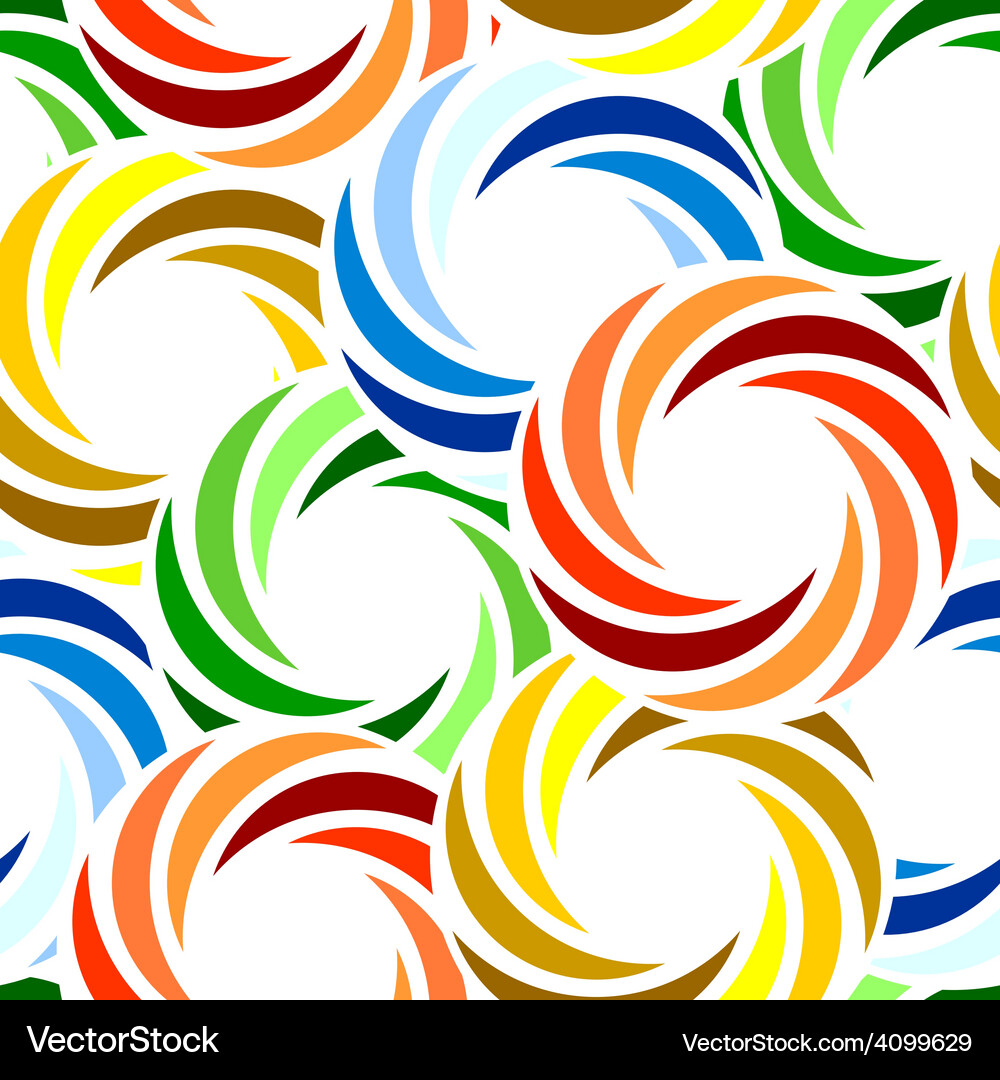 Vivid Swirl Abstract Pattern Vector Image