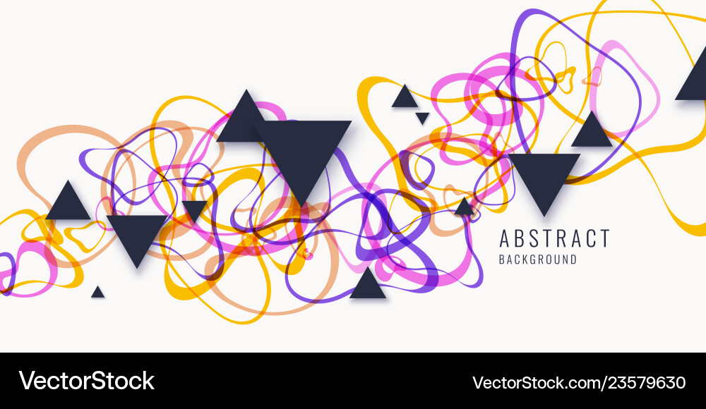 Bright abstract background with of colored lines vector image