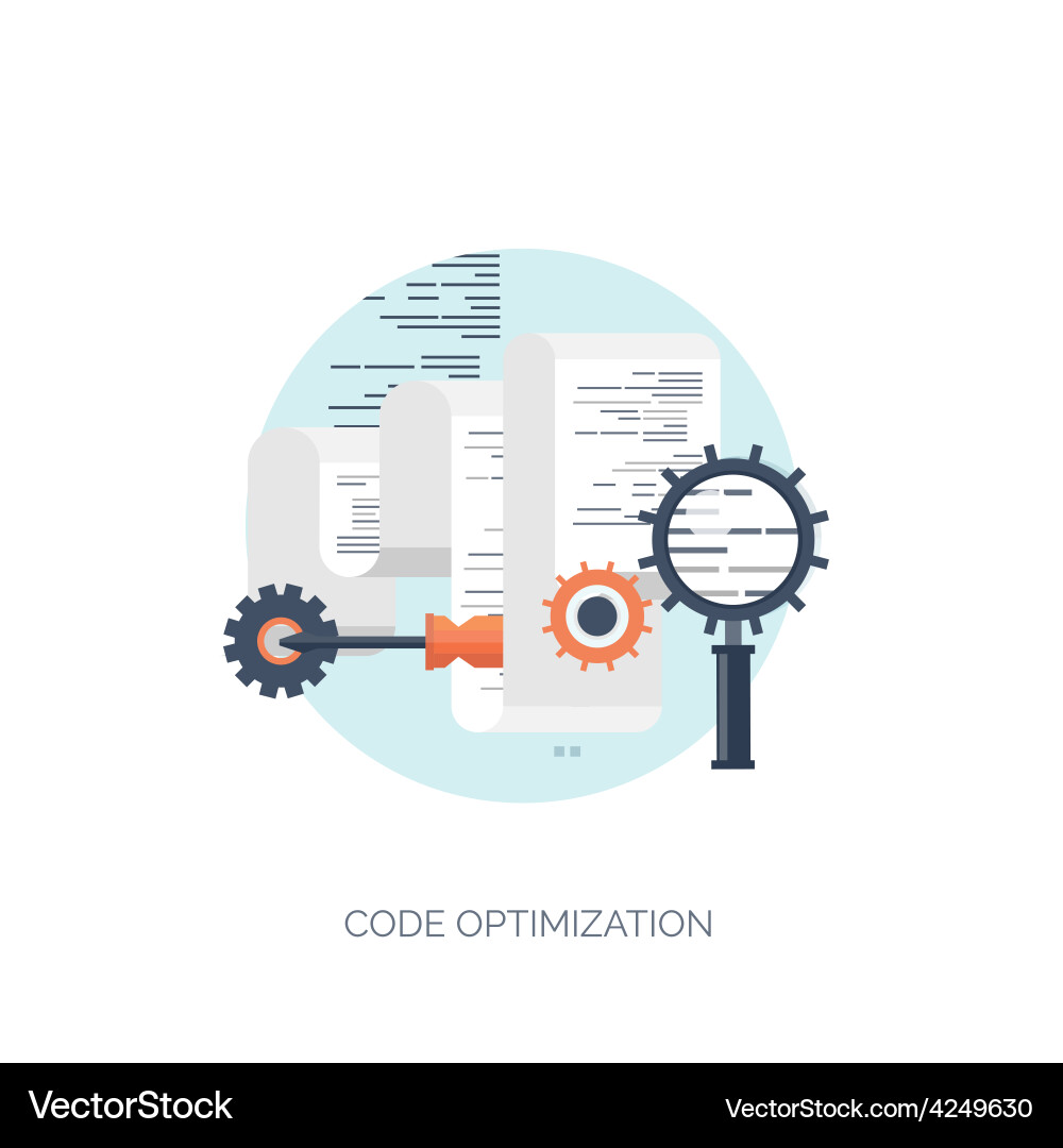 Flat computing background vector image