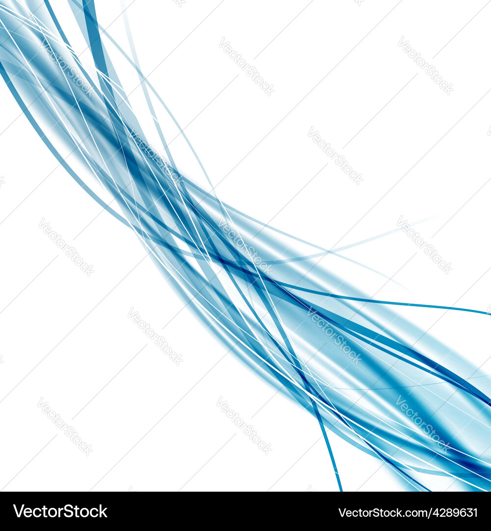 Blaue Welle Bewegung Vektorbild