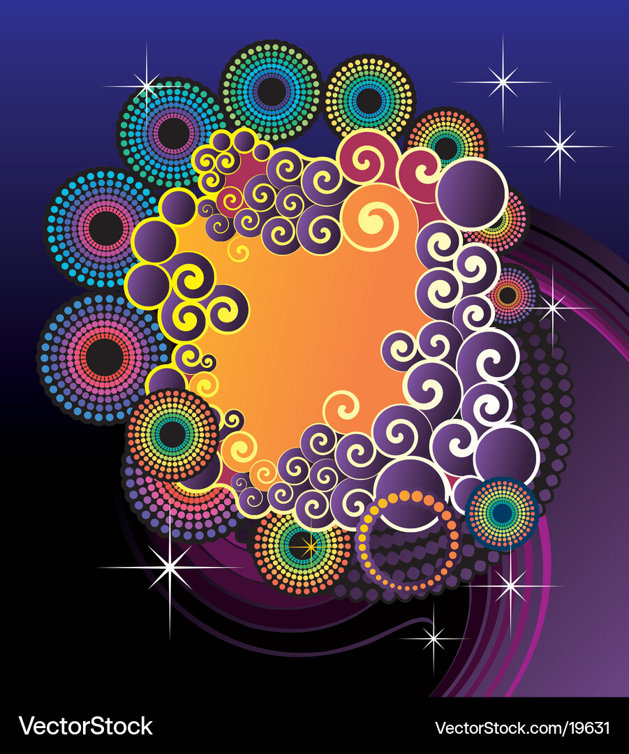 Dynamic Abstract Sparks Vector Image