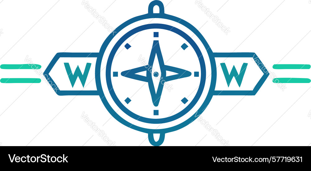 Global direction worldwide navigation icon Vector Image