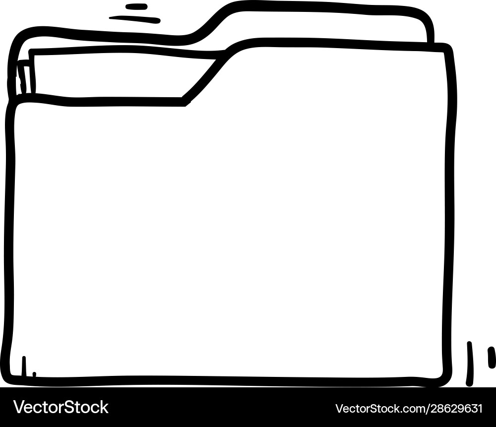 Open folder icon with documents on white Open folder icon with documents on white vector image