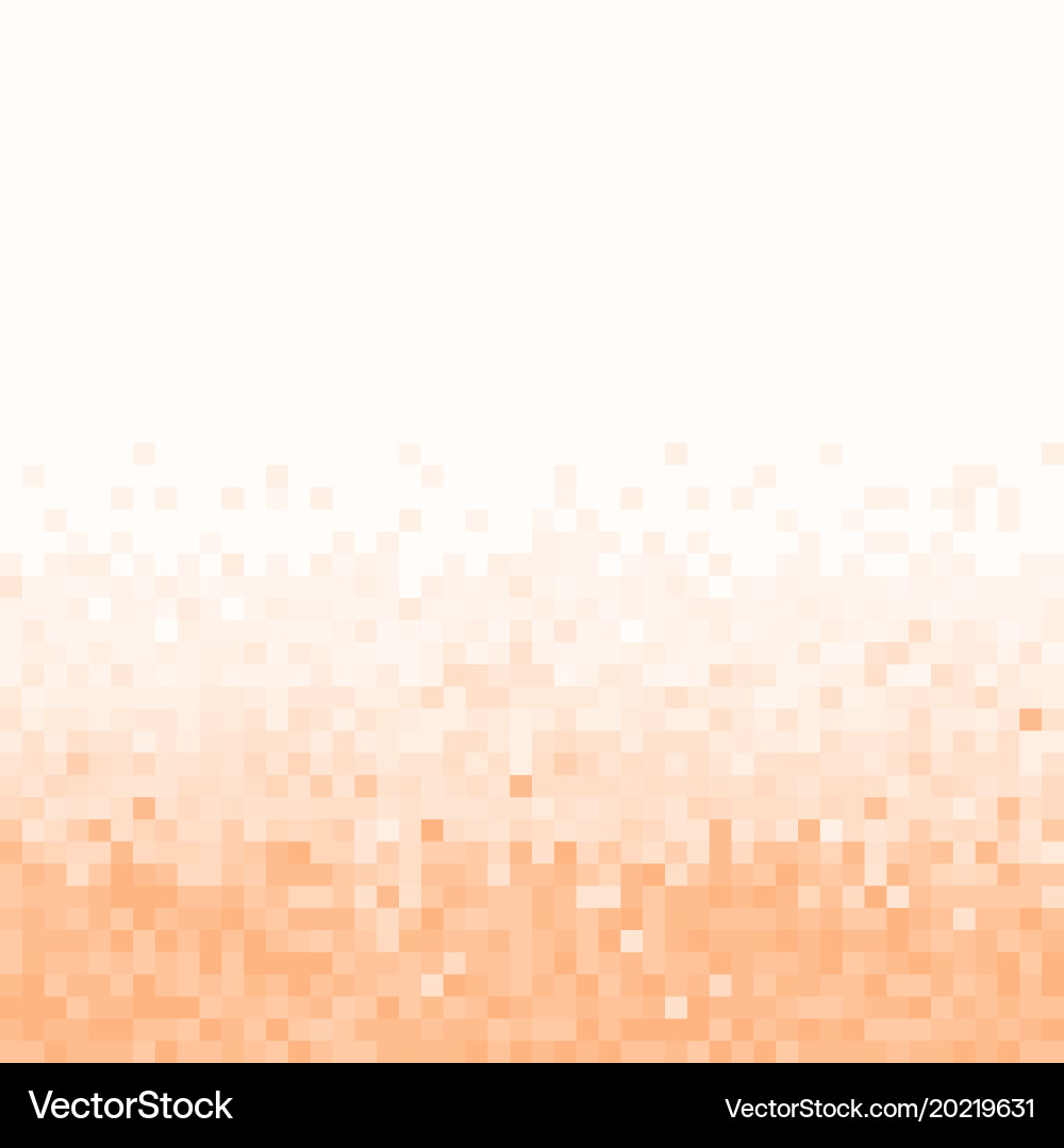 Peach Pixel Geometric Background Vector Image