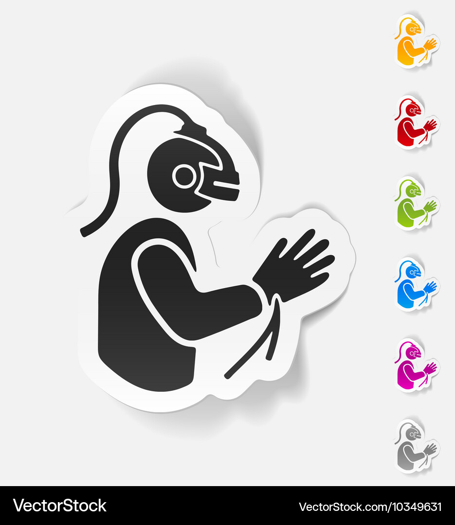 Realistic design element virtual reality Vector Image