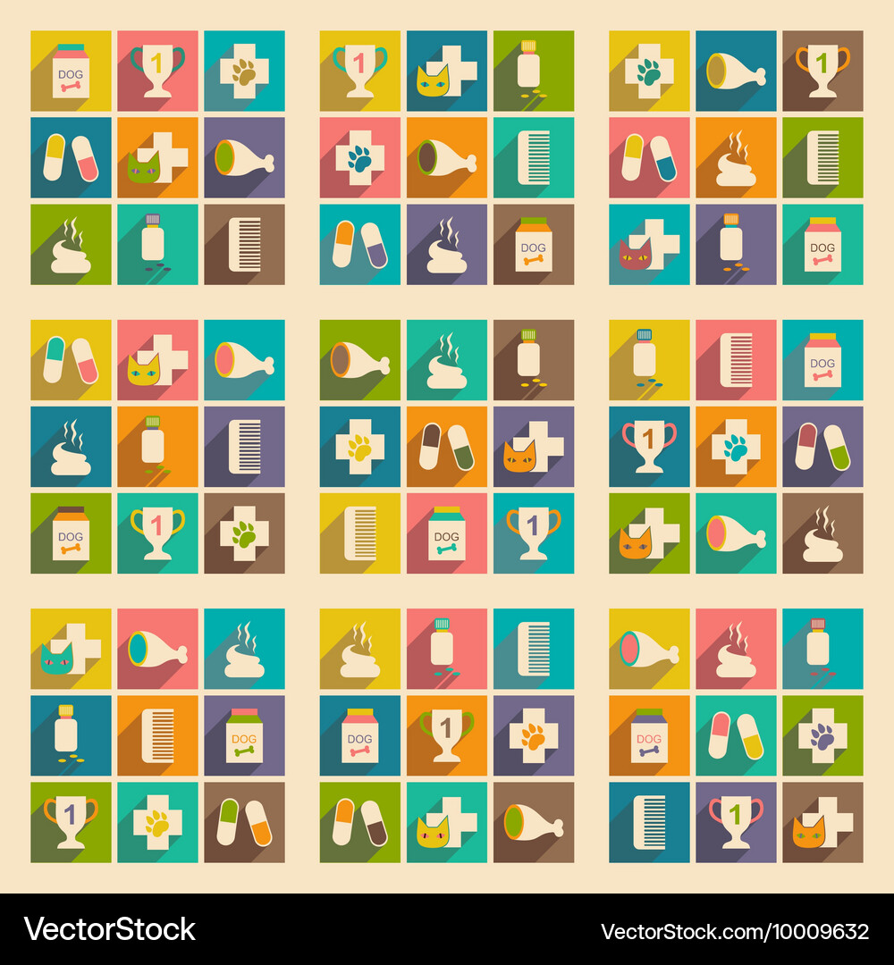 Flat with shadow concept and mobile application Vector Image