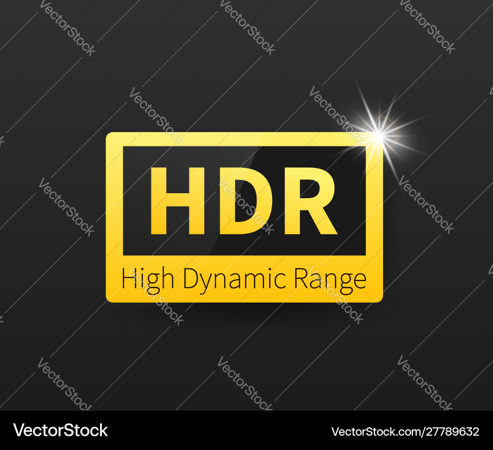 High dynamic range imaging definition hdr High dynamic range imaging definition hdr vector image
