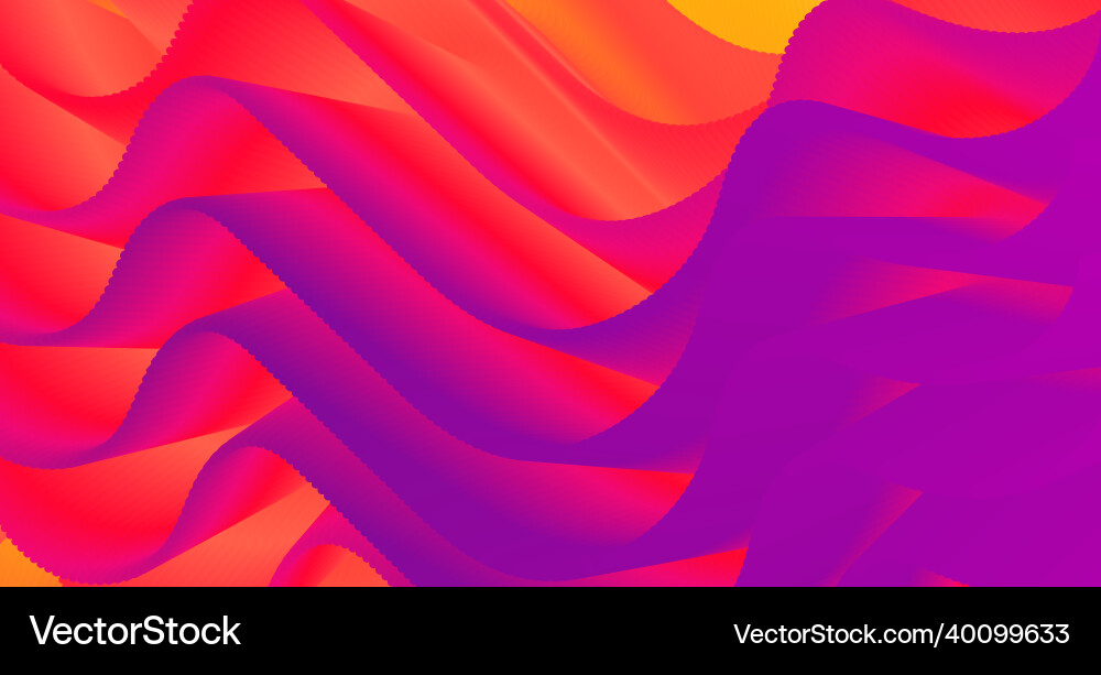 Abstract colorful flowing wave lines Vector Image